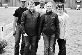 From left, Marie, Annabelle, Emma. Back row, Eric, Sean and Michael Lehmann 