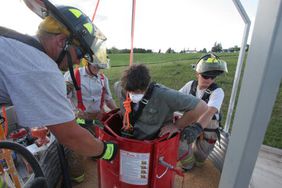 grain bin rescue tube