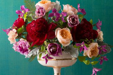 Flowers in vase on table