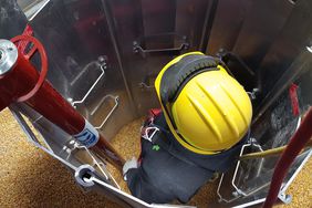 Grain bin rescue tube