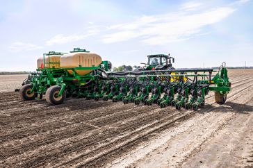 Great Plains' new 60-foot PL5905 planter in the field