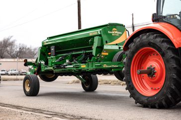 The Great Plains BD7410 box drill in transit