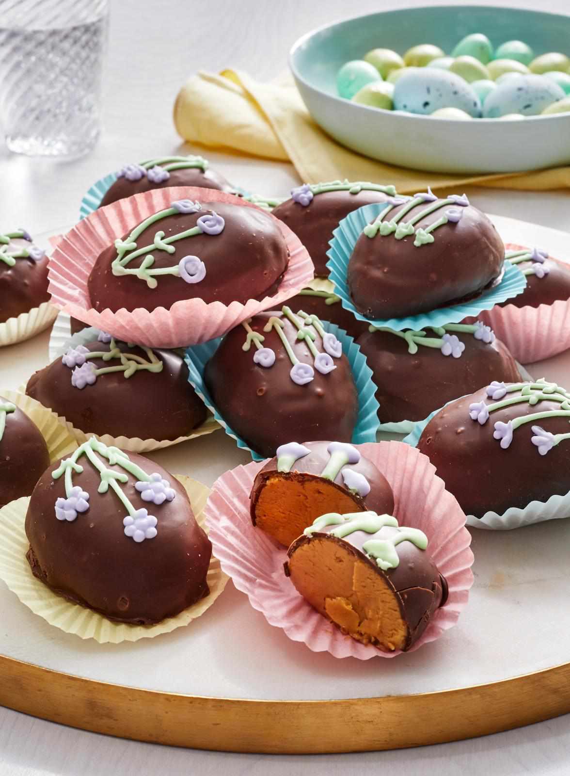 chocolate peanut butter Easter eggs