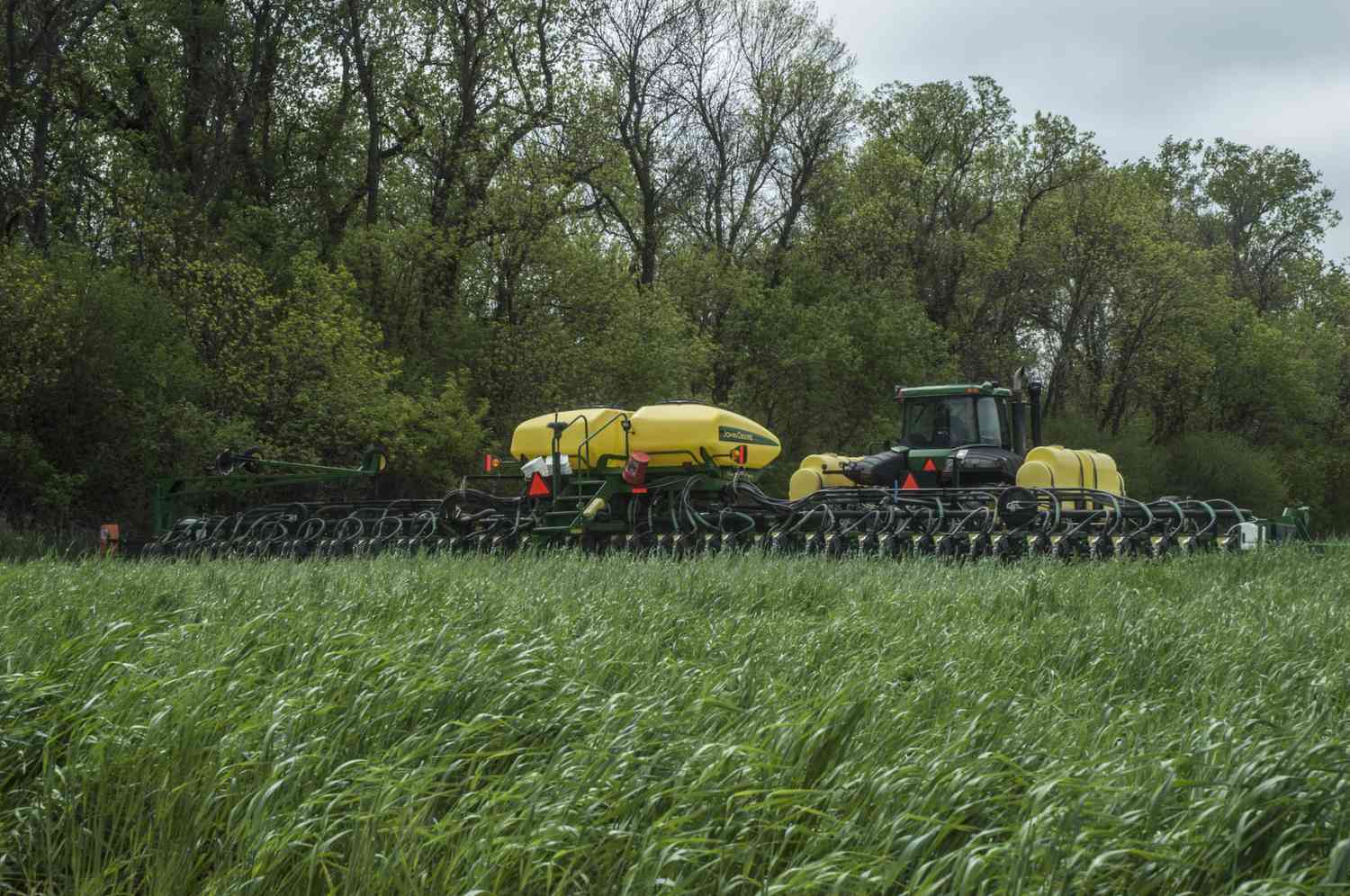 Planting into green cover crops