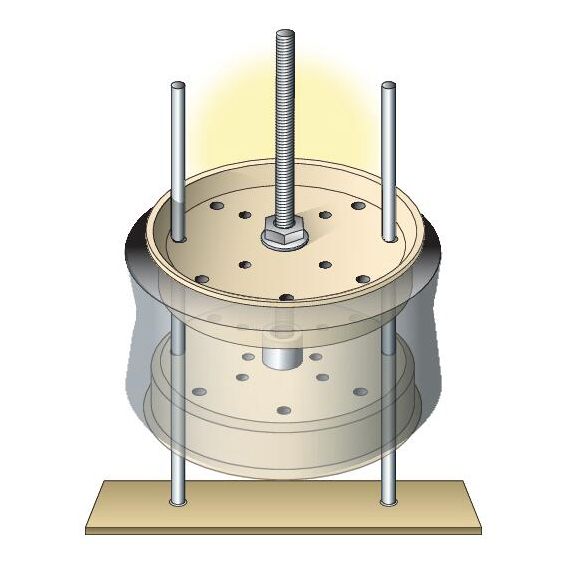 Illustration of gauge wheel tool