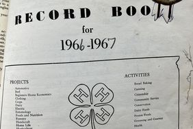 Front page of a 4-H record book