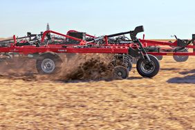 The Case IH VT-Flex 435 Vertical Tillage Tool in action