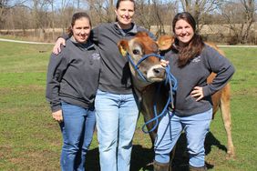 Amy Marcoot, Audie Wall, and Beth Marcoot of Marcoot Jersey Creamery