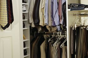 A closet of menswear