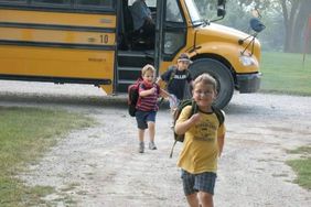 prater boys getting off school bus