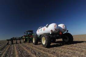 fertilizer tanks in fields