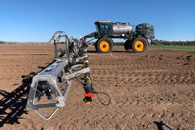 Greeneye Technology’s precision spraying system can distinguish between crops and weeds and even between weed species.