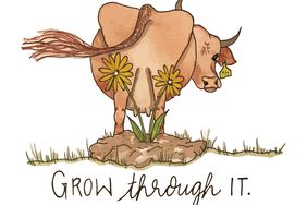 Grow through it illustration