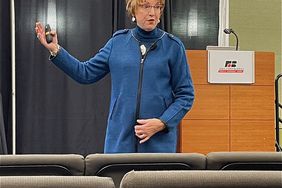 Jolene Brown speaks at the Iowa Farm Bureau Meeting 2021