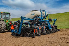 The new Kinze 3505 True Speed Planter in the field.