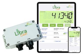 The Libra Cart hardware and mobile app interface