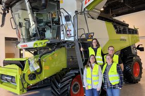 Heather Lifsey touring Claas plant