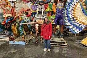 Heather Lifsey at Mardi Gras World