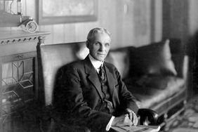 Black and white photo of Henry Ford