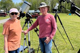 Sondra and Jack Reeder drove from Tulsa, Oklahoma to Poplar Bluff, Missouri to observe and photograph the solar eclipse that took place on April 8, 2024.