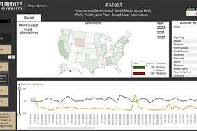 A dashboard with the map the United States with green and red colors