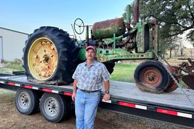 Rolland Bengston And His Grandfather's John Deere