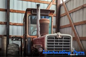 an older style tractor cab