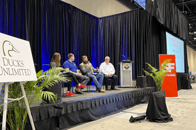 The panelists at the Bringing Soil Health to Life at Commodity Classic 2023