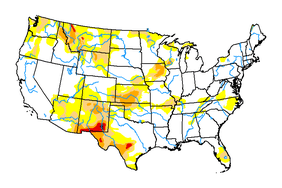 Map of U.S. drought conditions