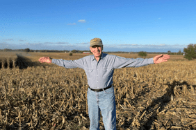 Senator Charles Grassley on his Iowa farm