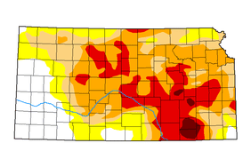 Kansas Drought map for October 20, 2023